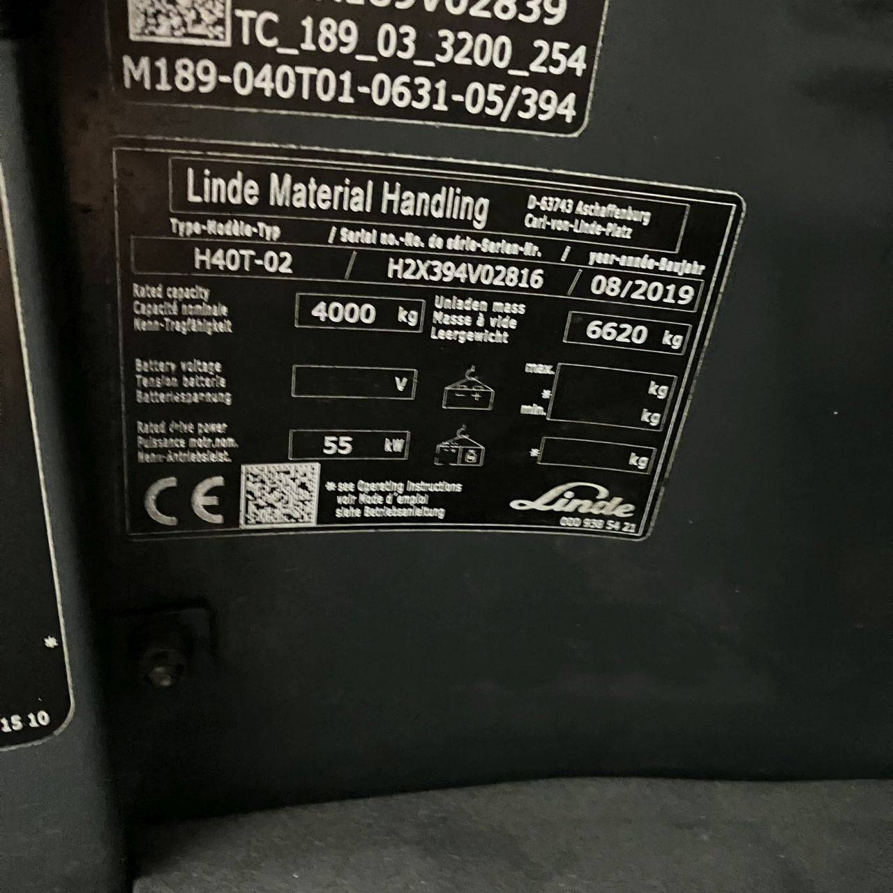 Linde H40T (394-02) Beverage [18419]