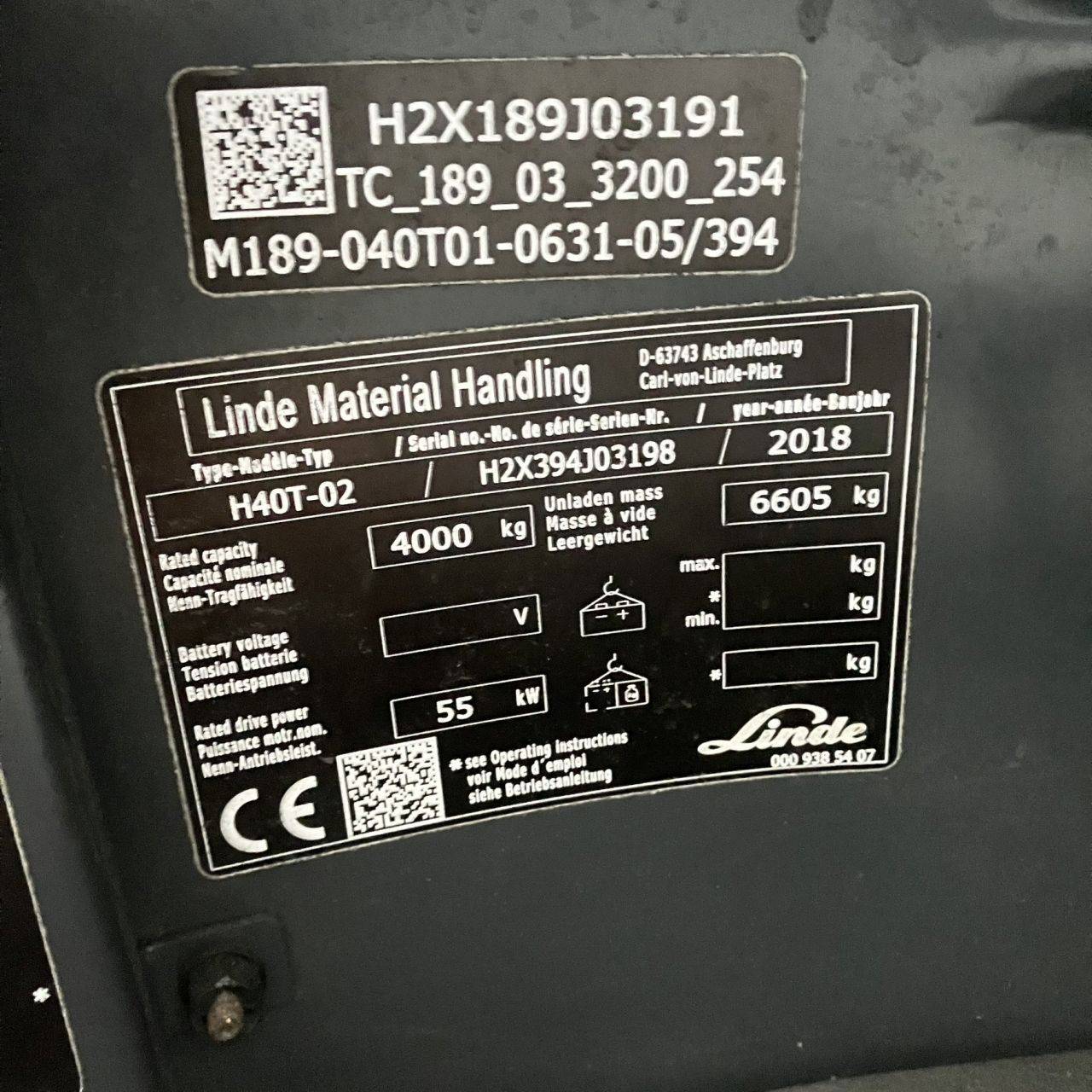 Linde H40T (394-02) Beverage [18421]