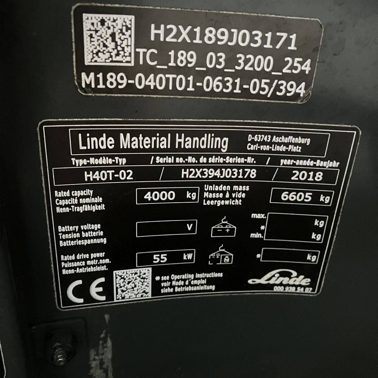 Linde H40T (394-02) Beverage [18423]