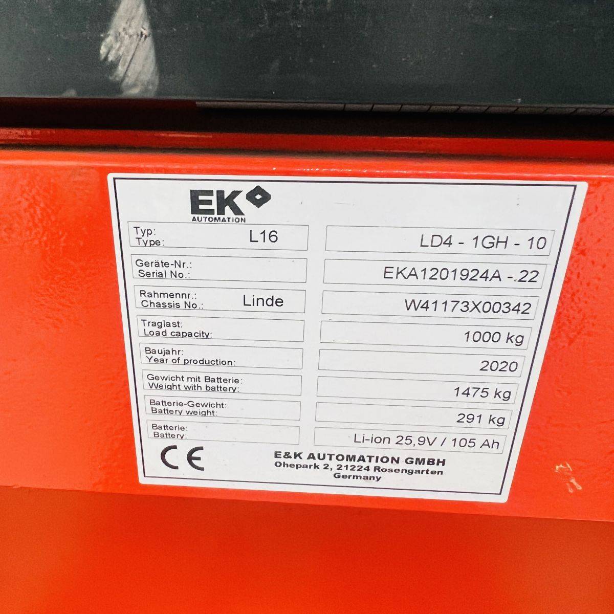 Linde L16 (1173) - AGV [18897]