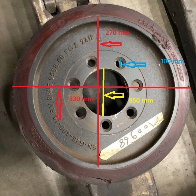 Drive wheel  33/12 std for Linde Linde series 115-03/115-C-03/116-02 (0029903814)