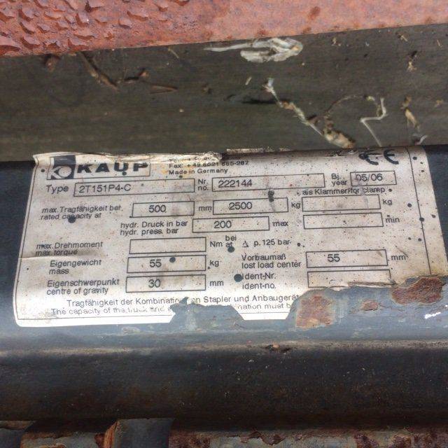 Kaup Sideshifter with increased sideshift stroke Kaup 2T151P4-C (2T151P4 C)