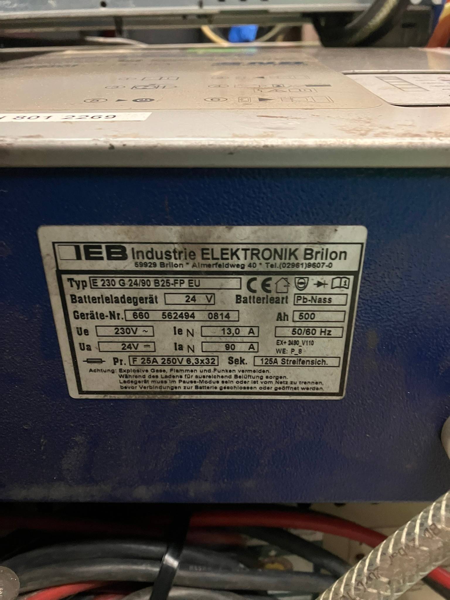 IEB Filon Futur 24V/90A IEB 24V/90A Filon Futur | Forklift Focus